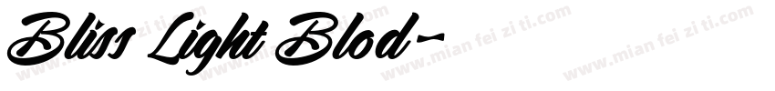 Bliss Light Blod字体转换